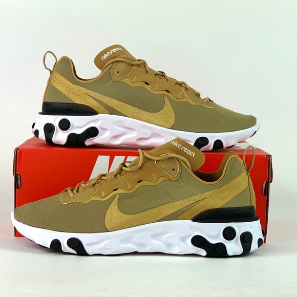 nike react 55 metallic gold